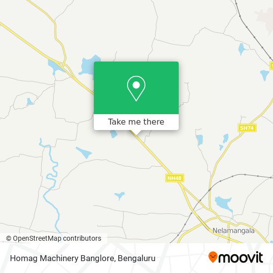 Homag Machinery Banglore map