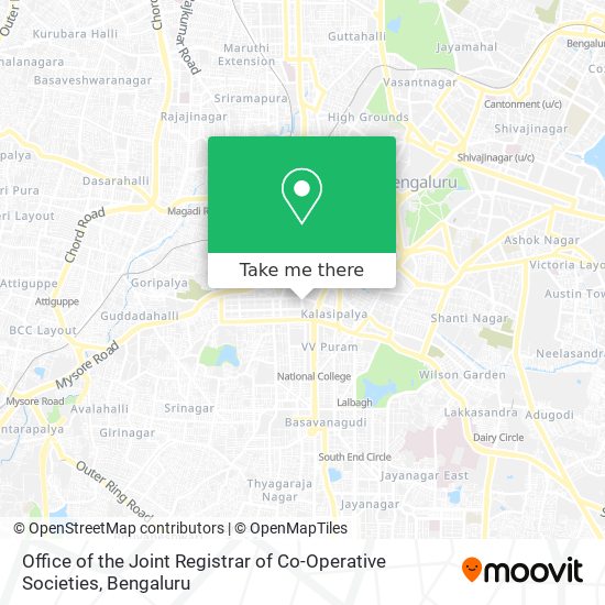 Office of the Joint Registrar of Co-Operative Societies map