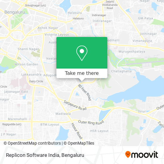 Replicon Software India map