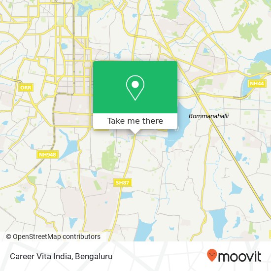 Career Vita India map