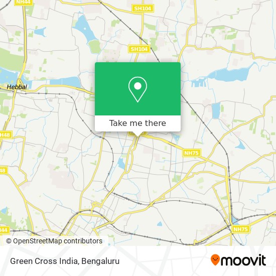 Green Cross India map