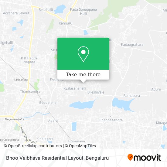 Bhoo Vaibhava Residential Layout map