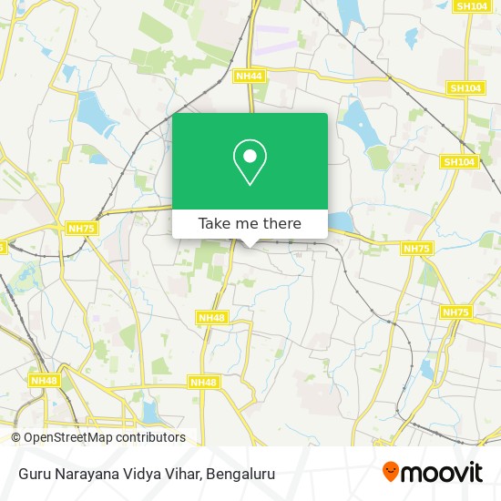 Guru Narayana Vidya Vihar map