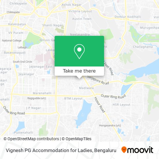 Vignesh PG Accommodation for Ladies map