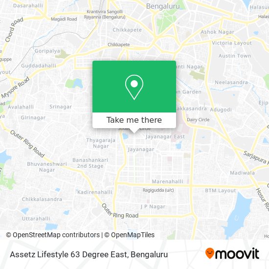 Assetz Lifestyle 63 Degree East map