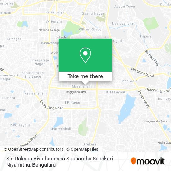Siri Raksha Vividhodesha Souhardha Sahakari Niyamitha map