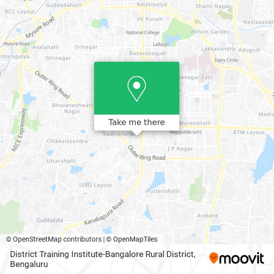 District Training Institute-Bangalore Rural District map