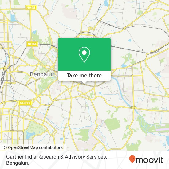 Gartner India Research & Advisory Services map