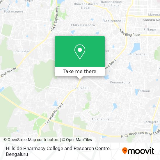 Hillside Pharmacy College and Research Centre map