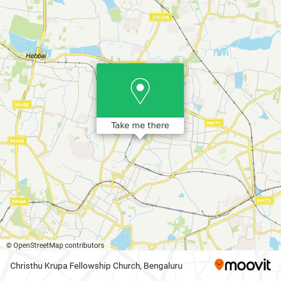 Christhu Krupa Fellowship Church map