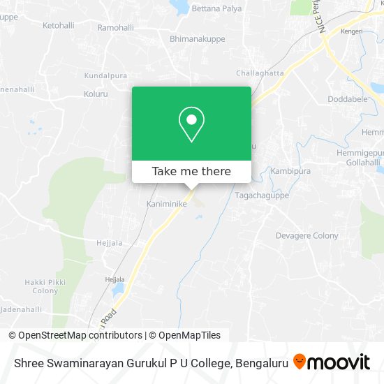 Shree Swaminarayan Gurukul P U College map