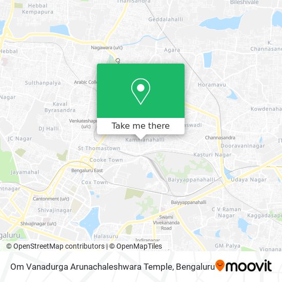 Om Vanadurga Arunachaleshwara Temple map