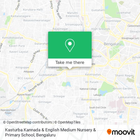 Kasturba Kannada & English Medium Nursery & Primary School map