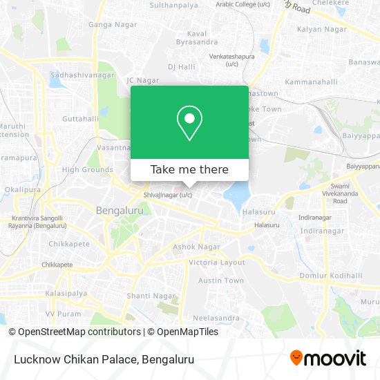 Lucknow Chikan Palace map