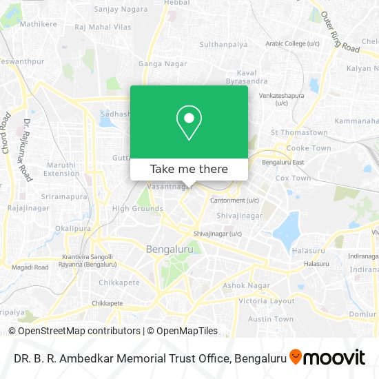 DR. B. R. Ambedkar Memorial Trust Office map