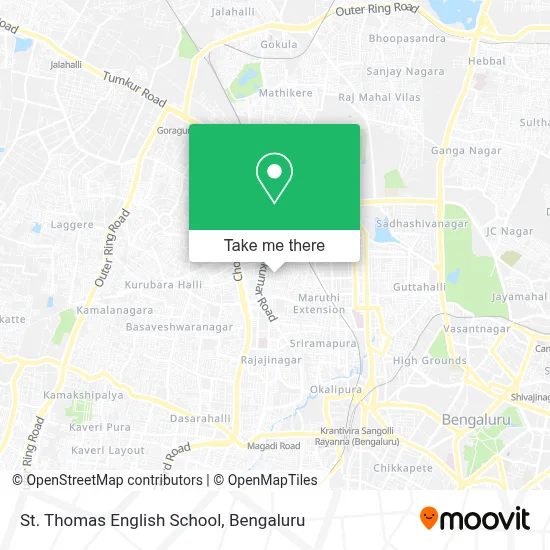 ST. Thomas English School map