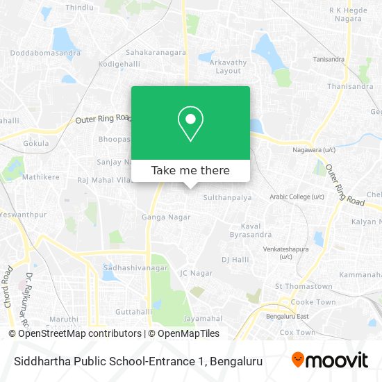 Siddhartha Public School-Entrance 1 map