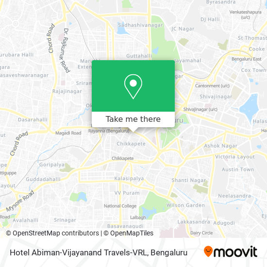 Hotel Abiman-Vijayanand Travels-VRL map