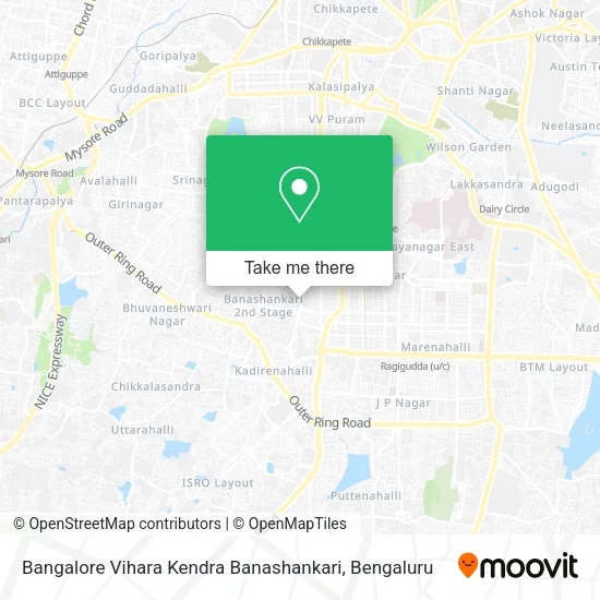 Bangalore Vihara Kendra Banashankari map