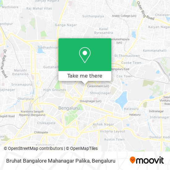 Bruhat Bangalore Mahanagar Palika map