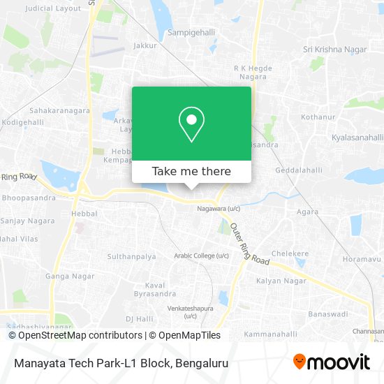 Manayata Tech Park-L1 Block map
