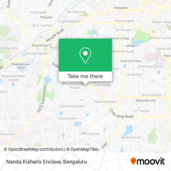 Nanda Kishan's Enclave map