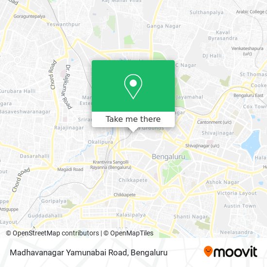 Madhavanagar Yamunabai Road map