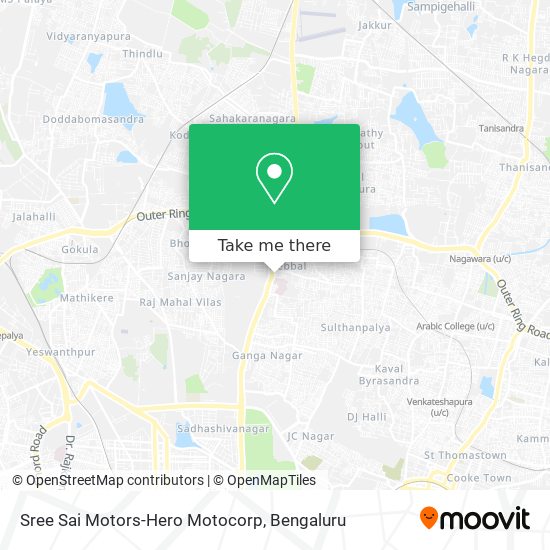 Sree Sai Motors-Hero Motocorp map