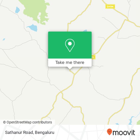 Sathanur Road map