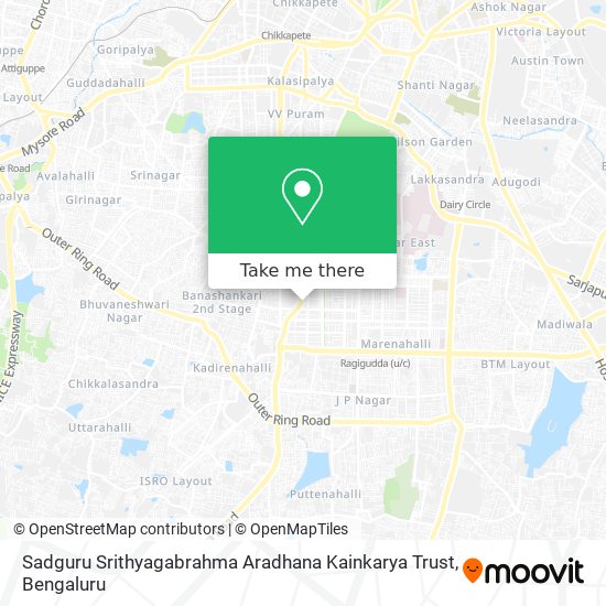 Sadguru Srithyagabrahma Aradhana Kainkarya Trust map