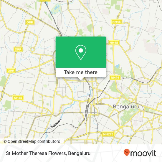 St Mother Theresa Flowers map