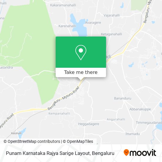 Punam Karnataka Rajya Sarige Layout map