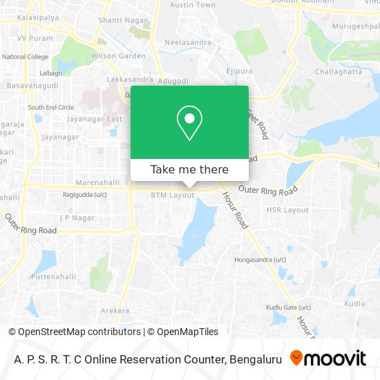 A. P. S. R. T. C Online Reservation Counter map