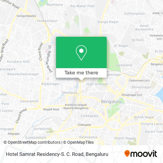 Hotel Samrat Residency-S. C. Road map