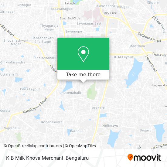 K B Milk Khova Merchant map