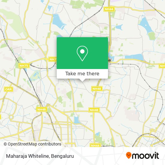 Maharaja Whiteline map