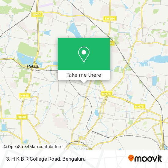 3, H K B R College Road map