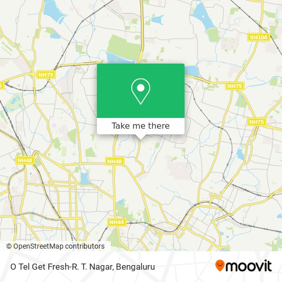 O Tel Get Fresh-R. T. Nagar map