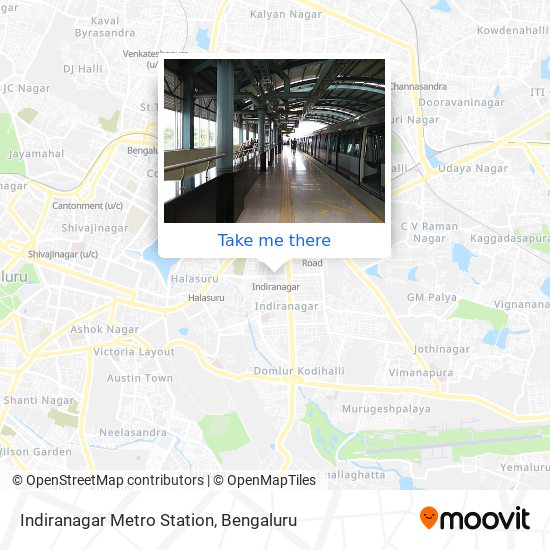 Indiranagar Metro Station map