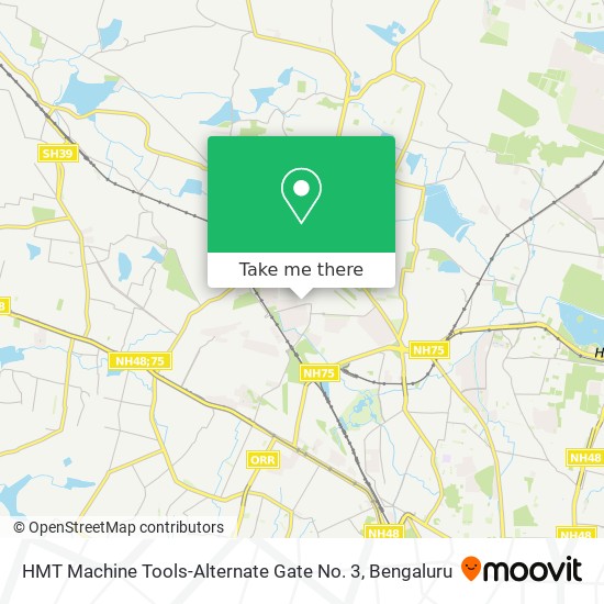 HMT Machine Tools-Alternate Gate No. 3 map