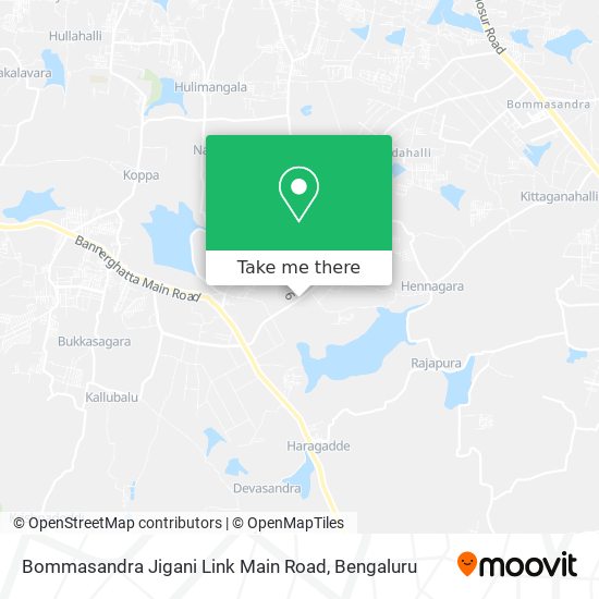 Bommasandra Jigani Link Main Road map