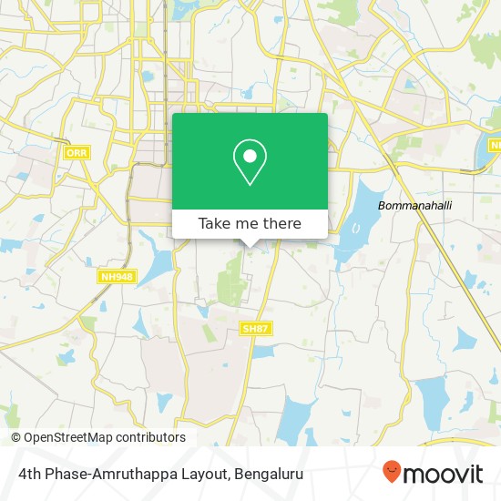 4th Phase-Amruthappa Layout map