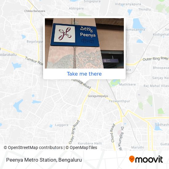 Peenya Metro Station map