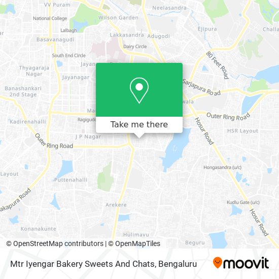 Mtr Iyengar Bakery Sweets And Chats map