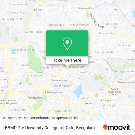 BBMP Pre-University College for Girls map