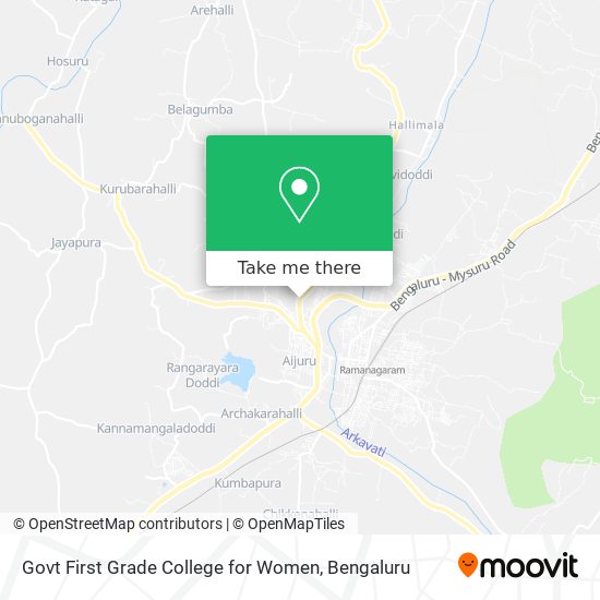 Govt First Grade College for Women map