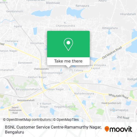 BSNL Customer Service Centre-Ramamurthy Nagar map