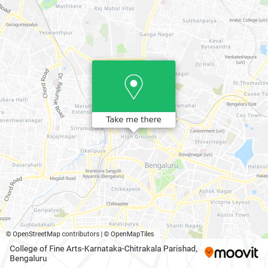 College of Fine Arts-Karnataka-Chitrakala Parishad map