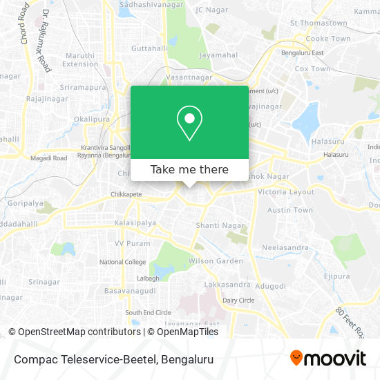 Compac Teleservice-Beetel map