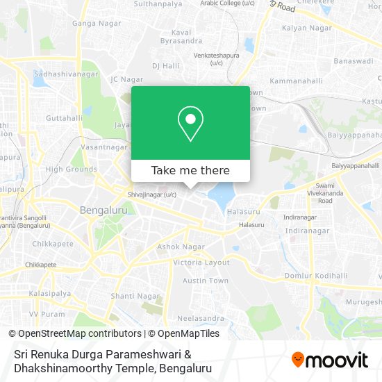 Sri Renuka Durga Parameshwari & Dhakshinamoorthy Temple map